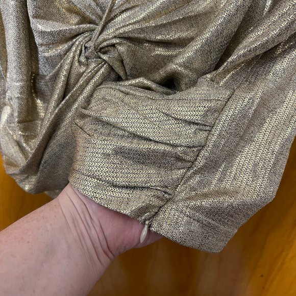 bishop + young Gold Metallic Top - Picture 6 of 8